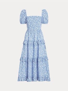 💙NWOT POLO RALPH LAUREN FLORAL PRINT MIDI DRESS SIZE 10